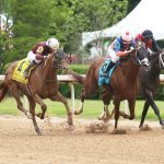 Red Route One (#4) edges Tapit Shoes (#9) in the 2023 Bath House Row S. - Coady photography
