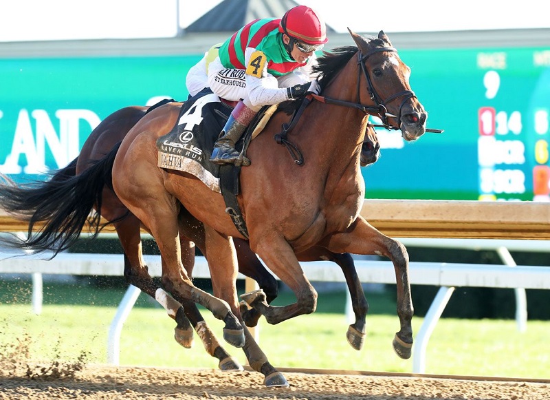 Gun Runner’s Vahva gets second straight graded win in the Raven Run S. (G2)