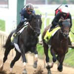 Sierra Leone (inside) and Domestic Product breeze at Churchill Downs on April 27 - Coady phototgraphy