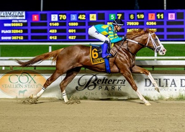 Volatile’s Creole Chrome wins Cheval S. by astounding 18 lengths